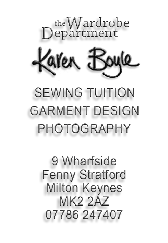 WardrobeDepartment Sewing Tuition